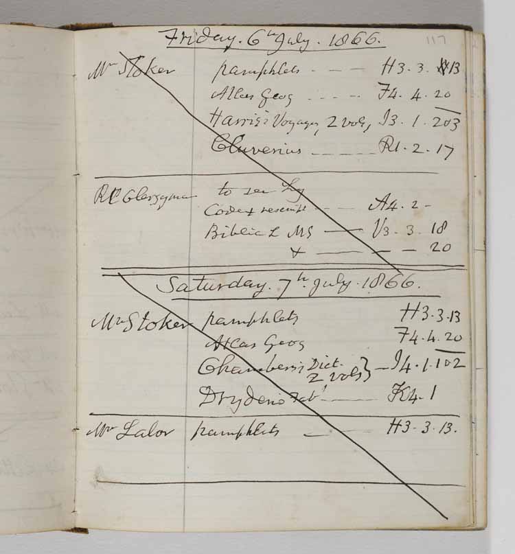 Our World Is A Book - Bram Stoker's Dublin - Marsh's Library Dublin Register