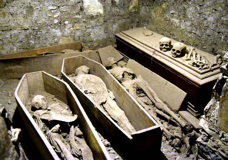 Our World Is A Book - Bram Stoker's Dublin - Mummified remains - St. Michan's Church Dublin