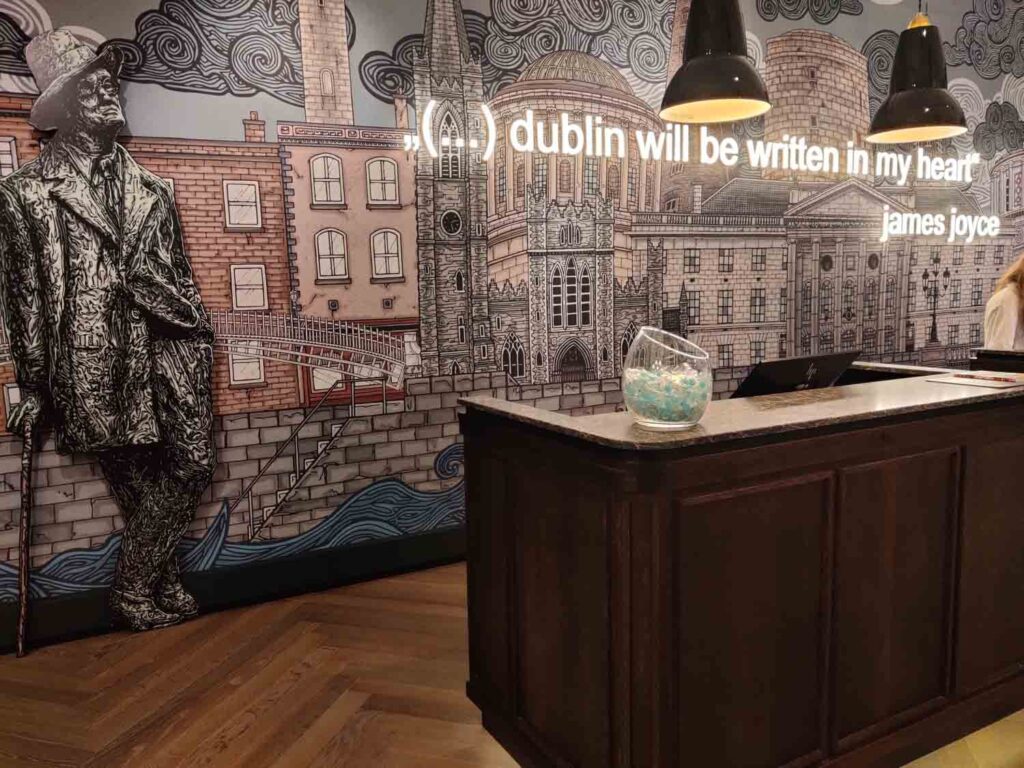 Our World Is A Book - Family Literary Tour of Dublin - James Joyce Mural - Motel One Dublin