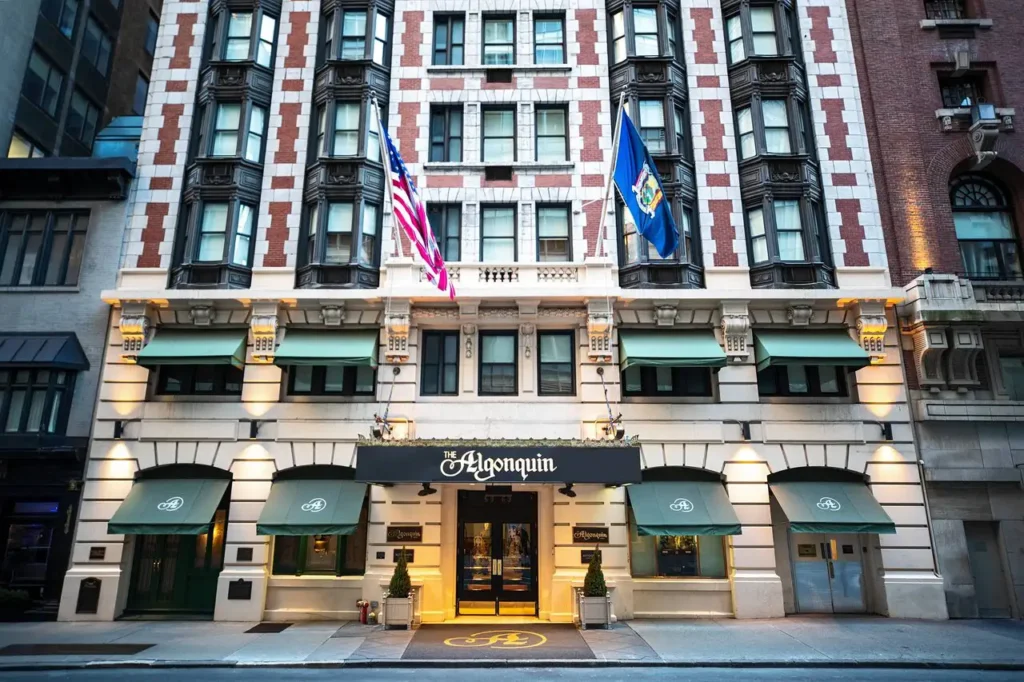 Our World is a Book - 5 of New York’s Best Literary Hotels - Algonquin Hotel NYC
