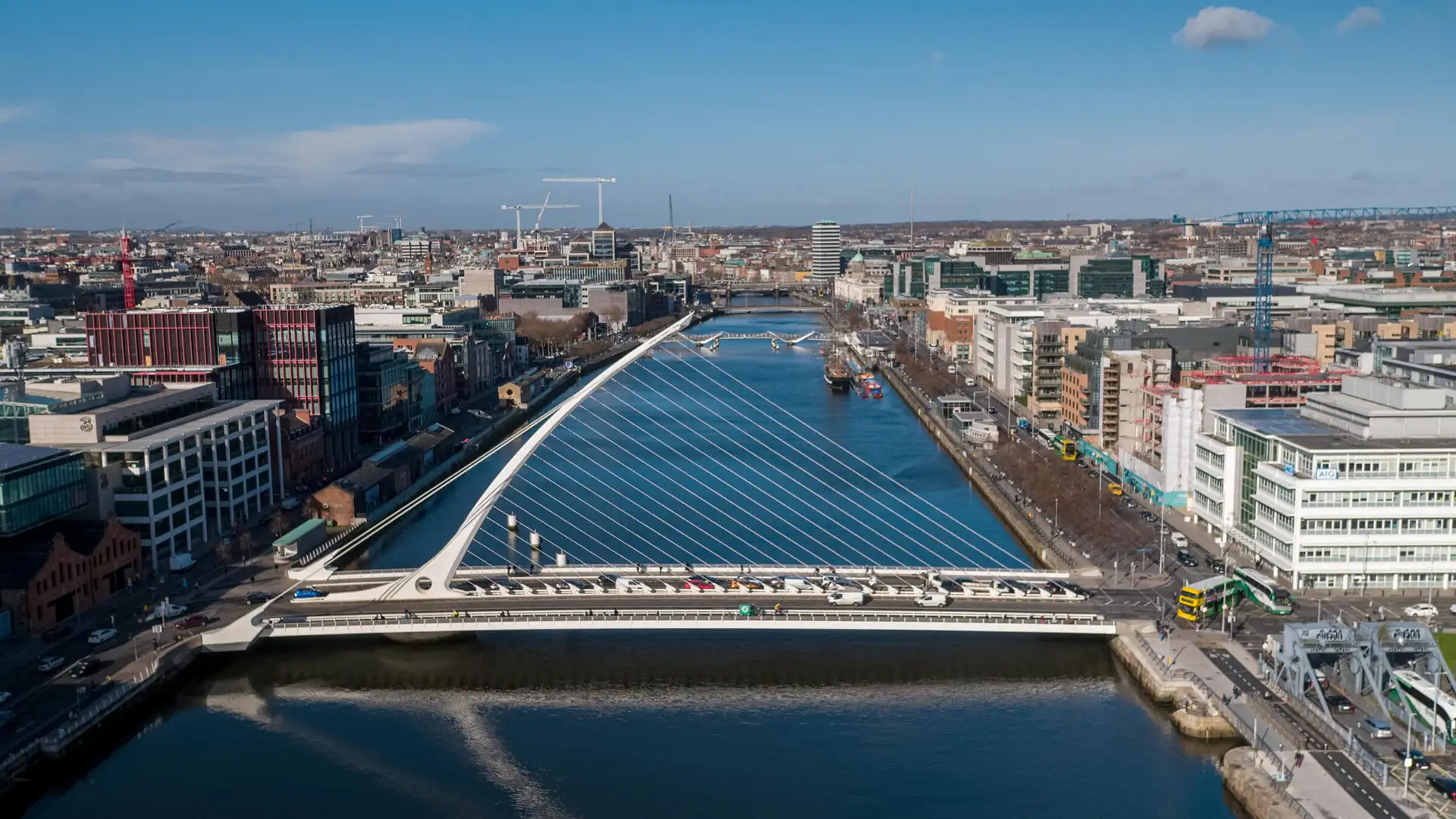 Our World is a Book - Motel One Dublin - Samuel Beckett Bridge