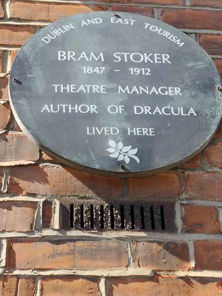 our-world-is-a-book-bram-stoker-bram stoker plaque