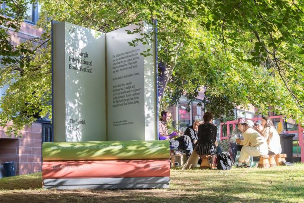 Our-world-is-a-book - Edinburgh's Literary Attractions -Edinburgh Book Festival