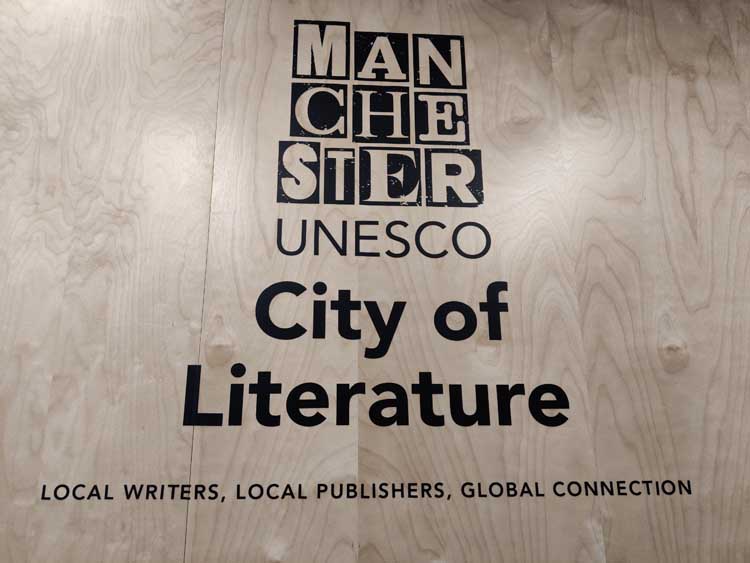 Our-world-is-a-book-Manchesters-Literary-Attractions-UNESCO-Manchester-City-of-Literature-Sign