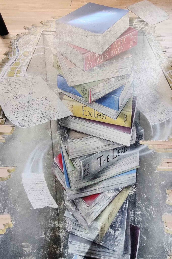 our world is a book - Travel Articles - Dublin A Tale of One's City - book floor mural