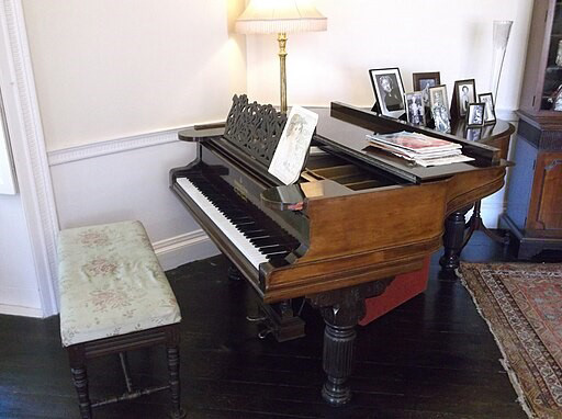 our-world-is-a-book-Agatha Christie's Torquay - Agatha Christie's piano, Greenway House