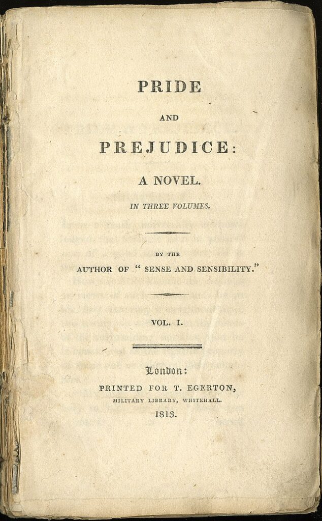 Our world is a book-Jane Austen's Bath - Pride and Prejudice Novel Cover Page